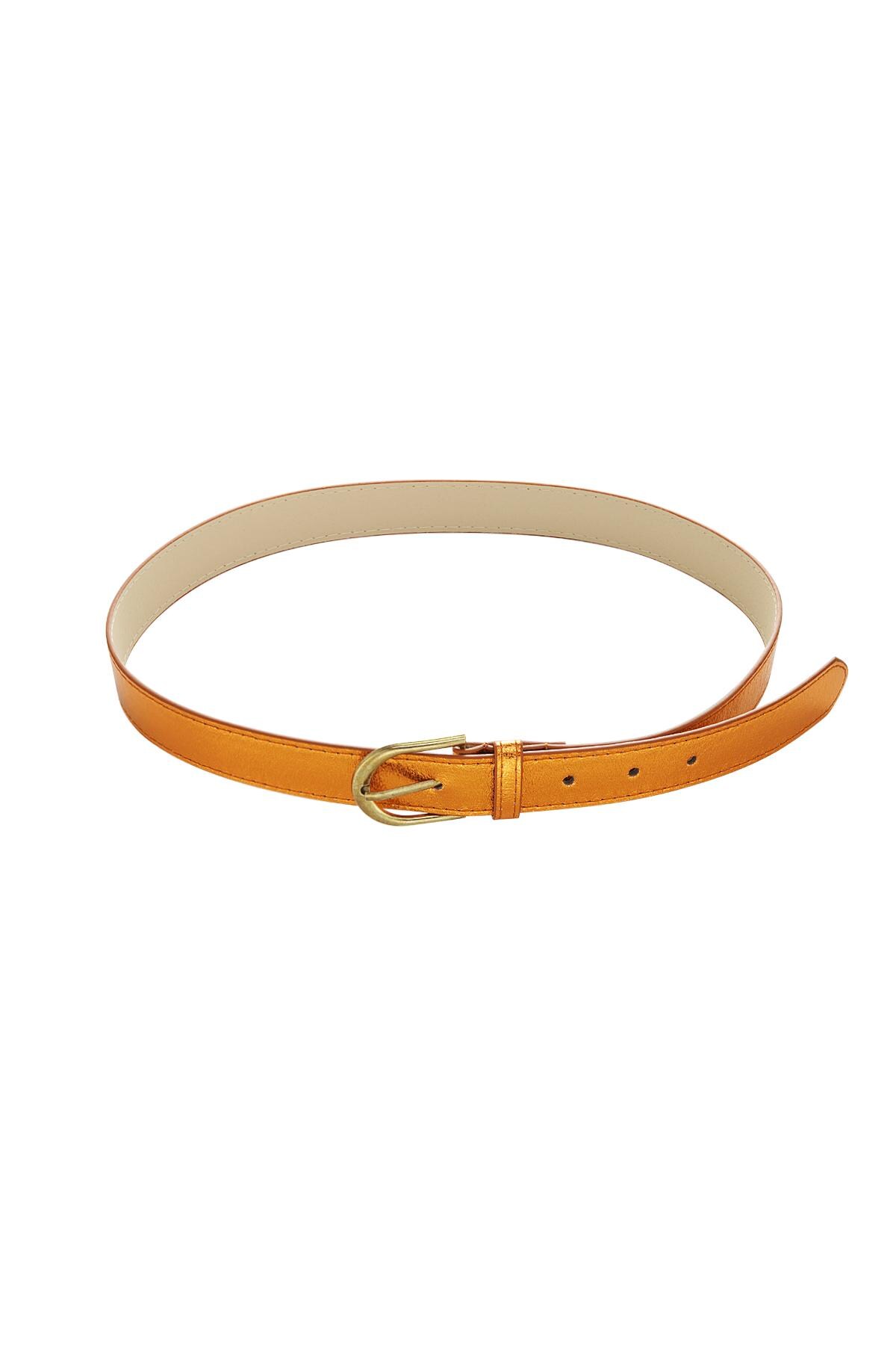 Belt metallic Orange PU 90 h5 